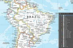 World Map. Political. Vector