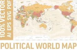 World Map Vector. Political Worldmap