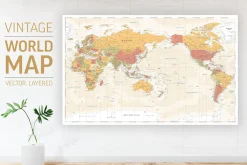 World Map Vector. Political Worldmap