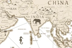 World Map. Vintage. Vector