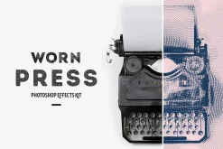Worn Press Photoshop Effects Kit