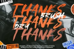 Wranger - Dry Brush Font