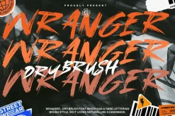 Wranger - Dry Brush Font