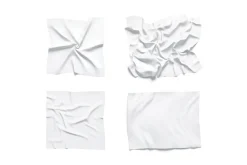 Wrinkled Cotton Textile Set 3D Model