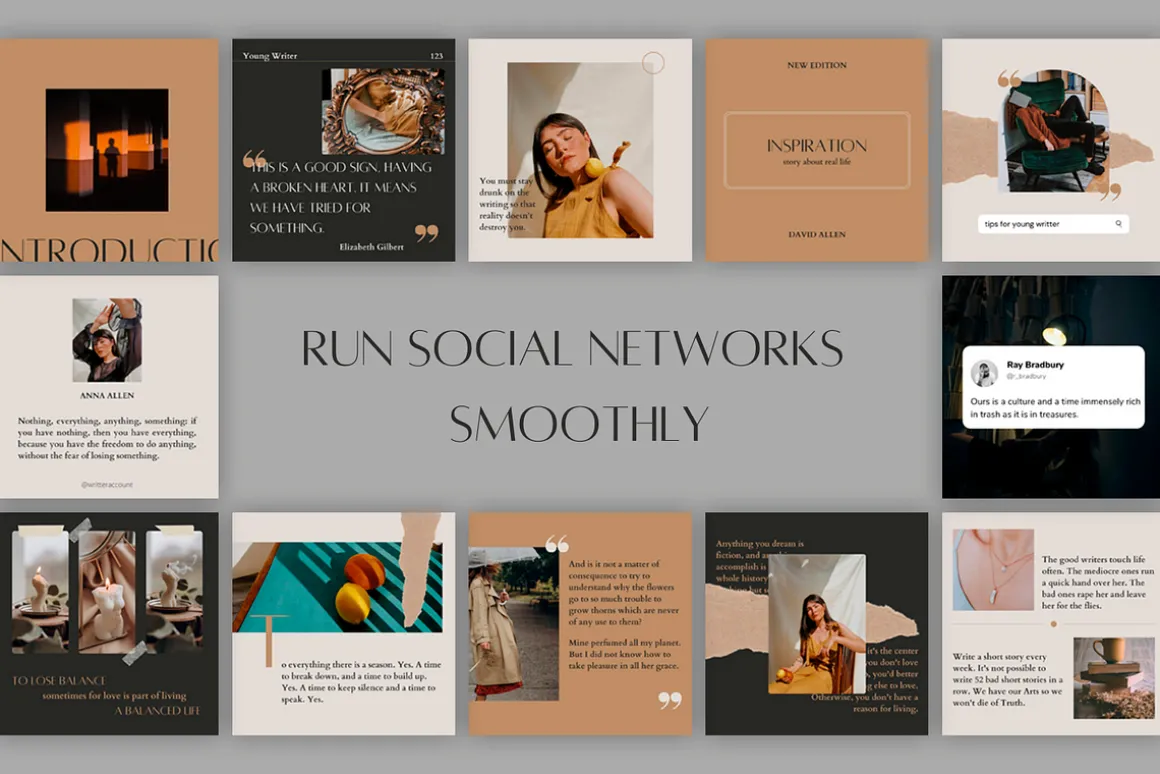 WRITER Instagram Social Media Posts