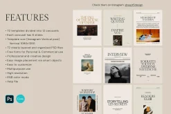 Writers Instagram Carousel Templates