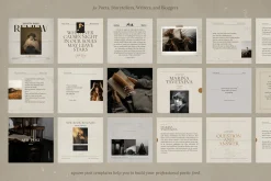Writers Poets Social Media Templates
