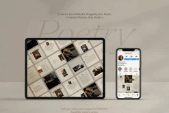Writers Poets Social Media Templates