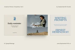 Writers Social Media Vol.5 for CANVA
