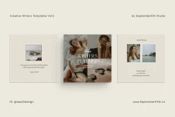 Writers Social Media Vol.5 for CANVA