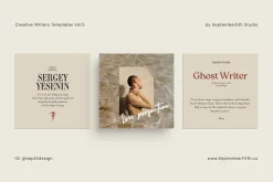 Writers Social Media Vol.5 for CANVA