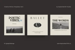 Writers Social Media Vol.5 for CANVA