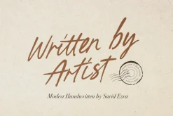 Written by Artist - Ligature Script