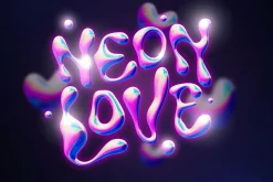Wubble 2.0 3D Chrome Font Set