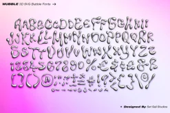 Wubble SVG Font & Letterset
