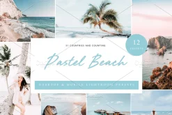12x Lightroom Presets, Pastel Beach