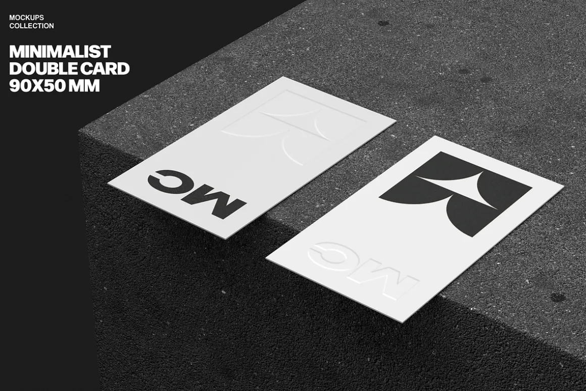 90x50 Cards Mockup