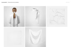 85x85cm Silk Scarf Mockup Set