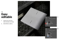 12x Dark Branding Mockup Bundle