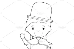 125x Kids of the World for Coloring