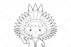 125x Kids of the World for Coloring