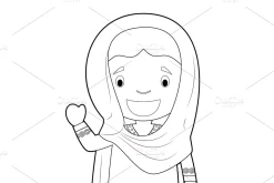 125x Kids of the World for Coloring