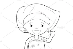 125x Kids of the World for Coloring