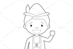 125x Kids of the World for Coloring