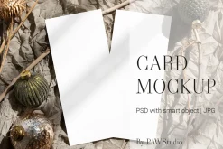 Xmas Card Mockup 4x9 p2 ch4