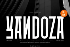 Yandoza - Modern Tall Font