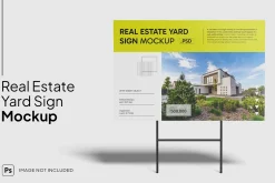 Yard Sign Mockup - Outdoor Display