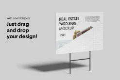 Yard Sign Mockup - Outdoor Display