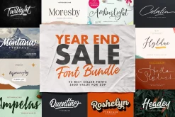 Year End Sale Font Bundle