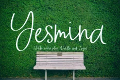 Yesmina | Font & Logos + Doodle