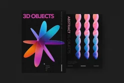 Y2K 3D Geometric Shapes Collection