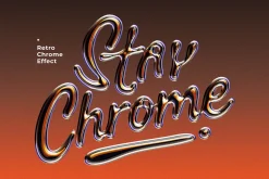 Y2K Chrome Text & Logo Effect