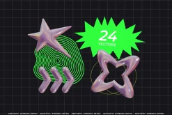Y2k 3D Shapes Collection