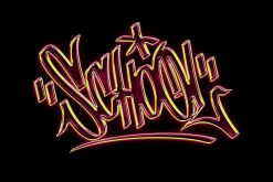 Y2K Glass Chrome Text Effect