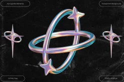 Y2K Sparkle Elements