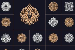 Yoga Symbols Vector Art Set