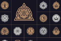 Yoga Symbols Vector Art Set