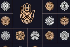 Yoga Symbols Vector Art Set