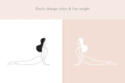 Yoga Icons: Pose Icon Illustrations