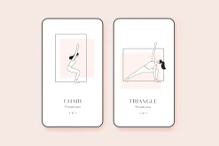 Yoga Icons: Pose Icon Illustrations