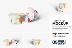 Yogurt Cup Mockup