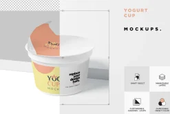 Yogurt Cup Mockups