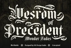 Young Dark Typeface