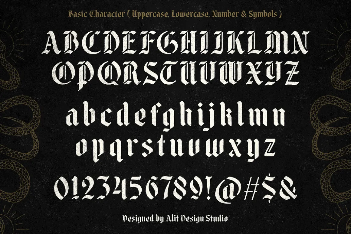 Young Dark Typeface