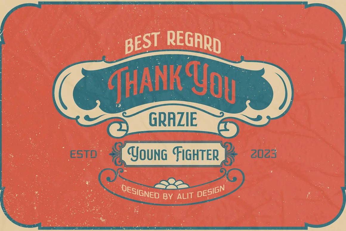 Young Fighter Vintage Display