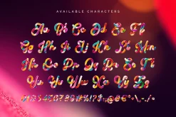 Yummy Candy - Color Bitmap Font